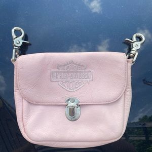 Harley Davidson pink clip on pouch